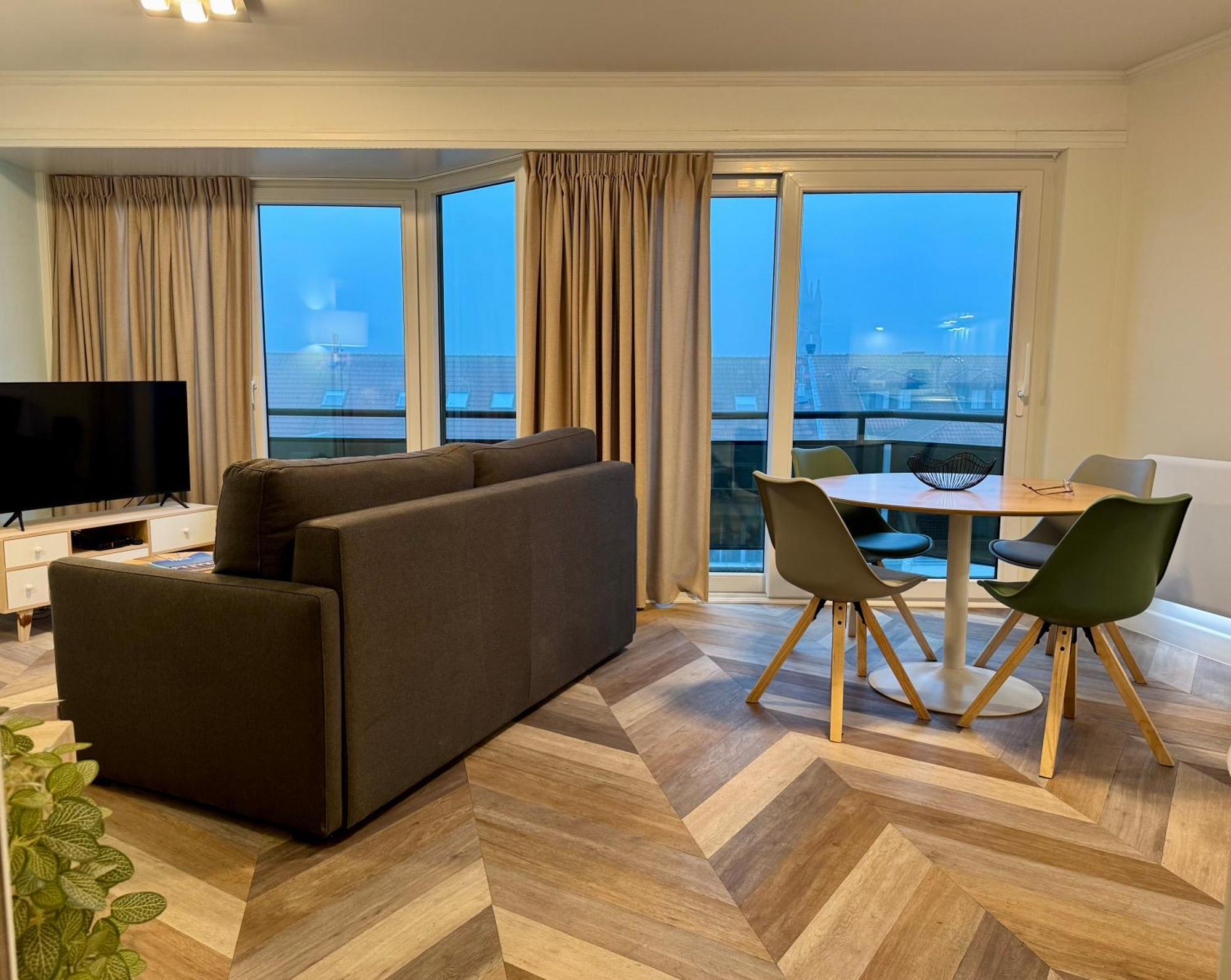 Cozy Panorama Flat By The Beach 克诺克－海斯特 外观 照片